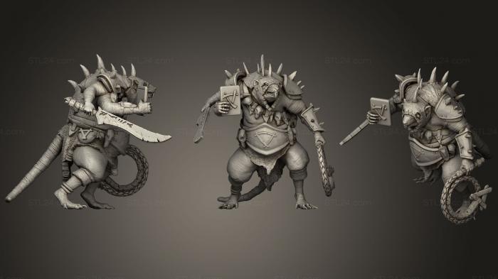 Figurines heroes, monsters and demons (Moulder Coach, STKM_1004) 3D models for cnc